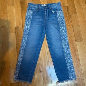 Free People wide leg jeans